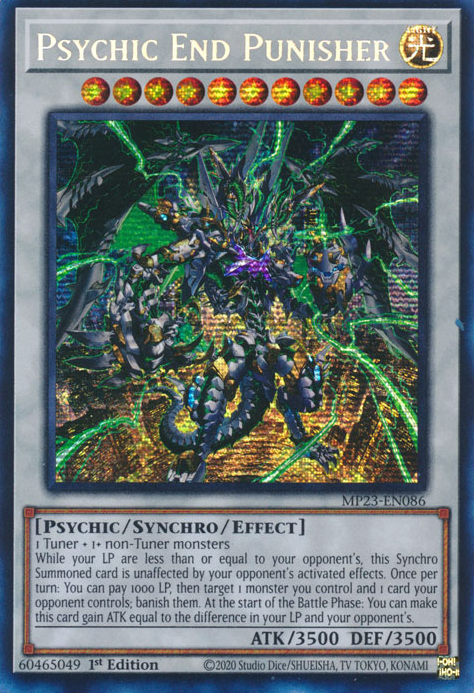 Psychic End Punisher [MP23-EN086] Prismatic Secret Rare | Card Merchant Takapuna