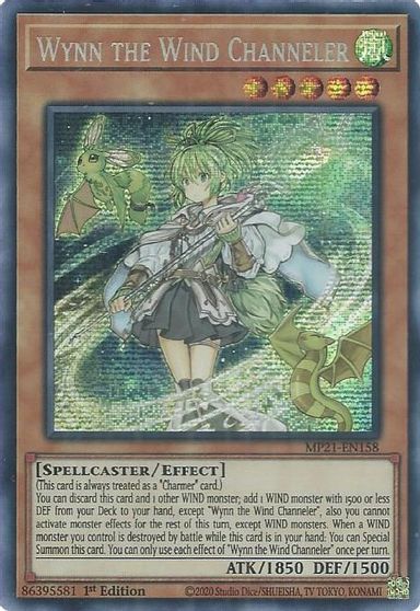 Wynn the Wind Channeler [MP21-EN158] Prismatic Secret Rare | Card Merchant Takapuna