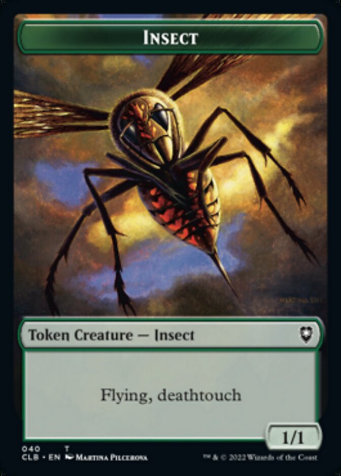 Spider // Insect Double-Sided Token [Commander Legends: Battle for Baldur's Gate Tokens] | Card Merchant Takapuna