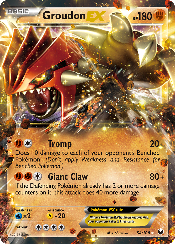 Groudon EX (54/108) [Black & White: Dark Explorers] | Card Merchant Takapuna