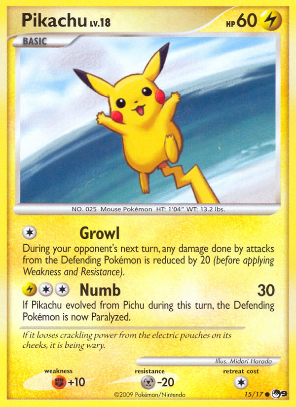 Pikachu (15/17) [POP Series 9] | Card Merchant Takapuna