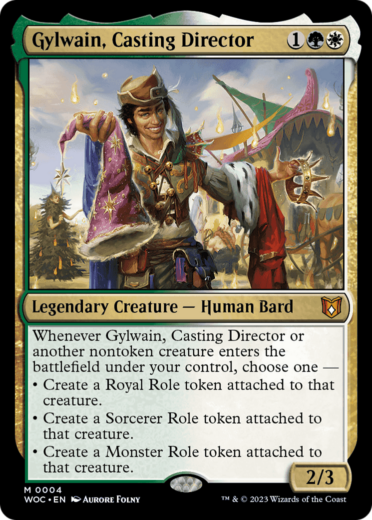 Gylwain, Casting Director [Wilds of Eldraine Commander] | Card Merchant Takapuna