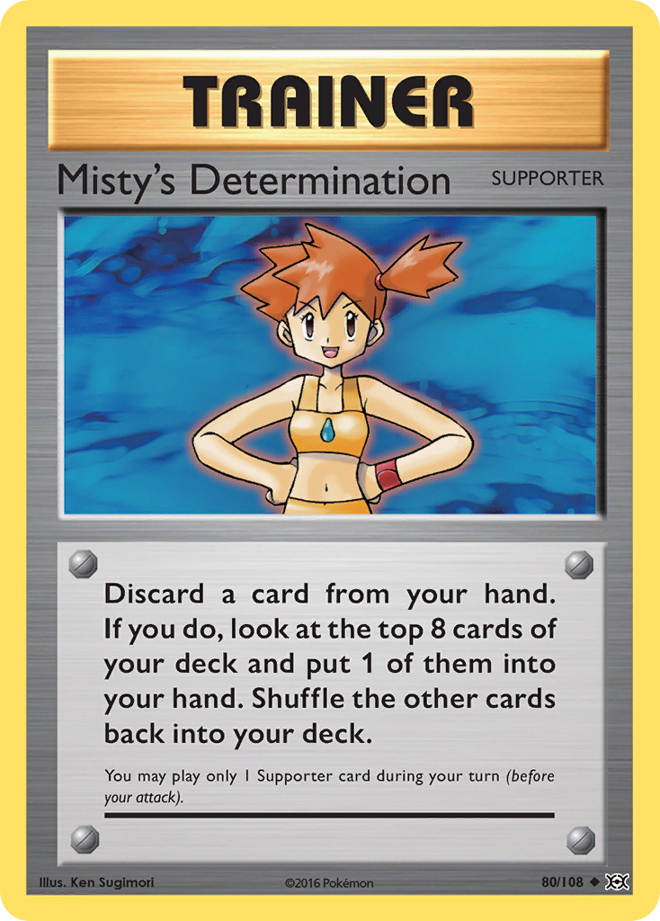 Misty's Determination (80/108) [XY: Evolutions] | Card Merchant Takapuna