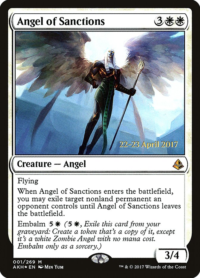 Angel of Sanctions [Amonkhet Prerelease Promos] | Card Merchant Takapuna