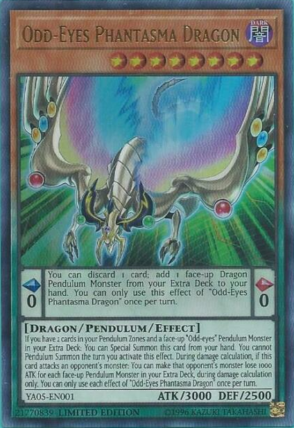 Odd-Eyes Phantasma Dragon [YA05-EN001] Ultra Rare | Card Merchant Takapuna