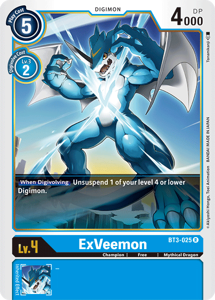 ExVeemon [BT3-025] [Release Special Booster Ver.1.5] | Card Merchant Takapuna