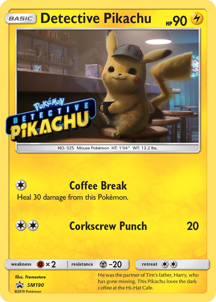 Detective Pikachu (SM190) (Stamped) [Sun & Moon: Black Star Promos] | Card Merchant Takapuna