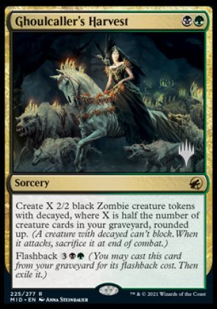 Ghoulcaller's Harvest (Promo Pack) [Innistrad: Midnight Hunt Promos] | Card Merchant Takapuna