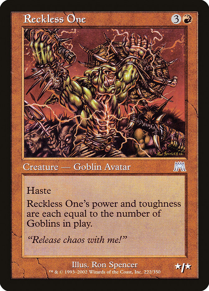 Reckless One [Onslaught] | Card Merchant Takapuna