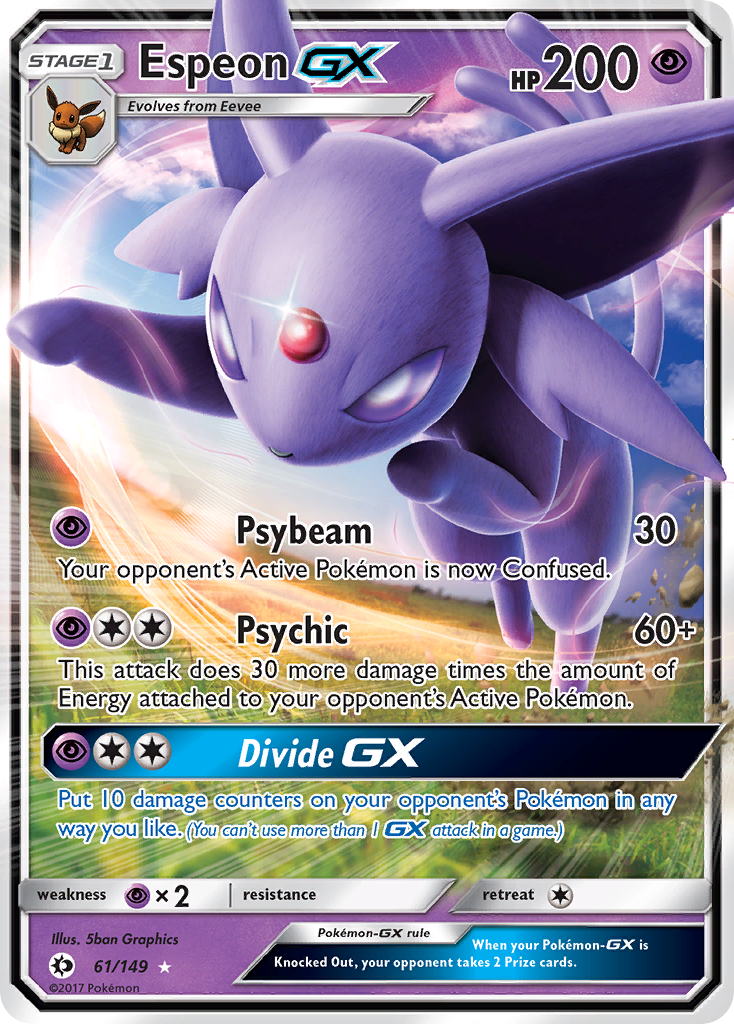 Espeon GX (61/149) [Sun & Moon: Base Set] | Card Merchant Takapuna