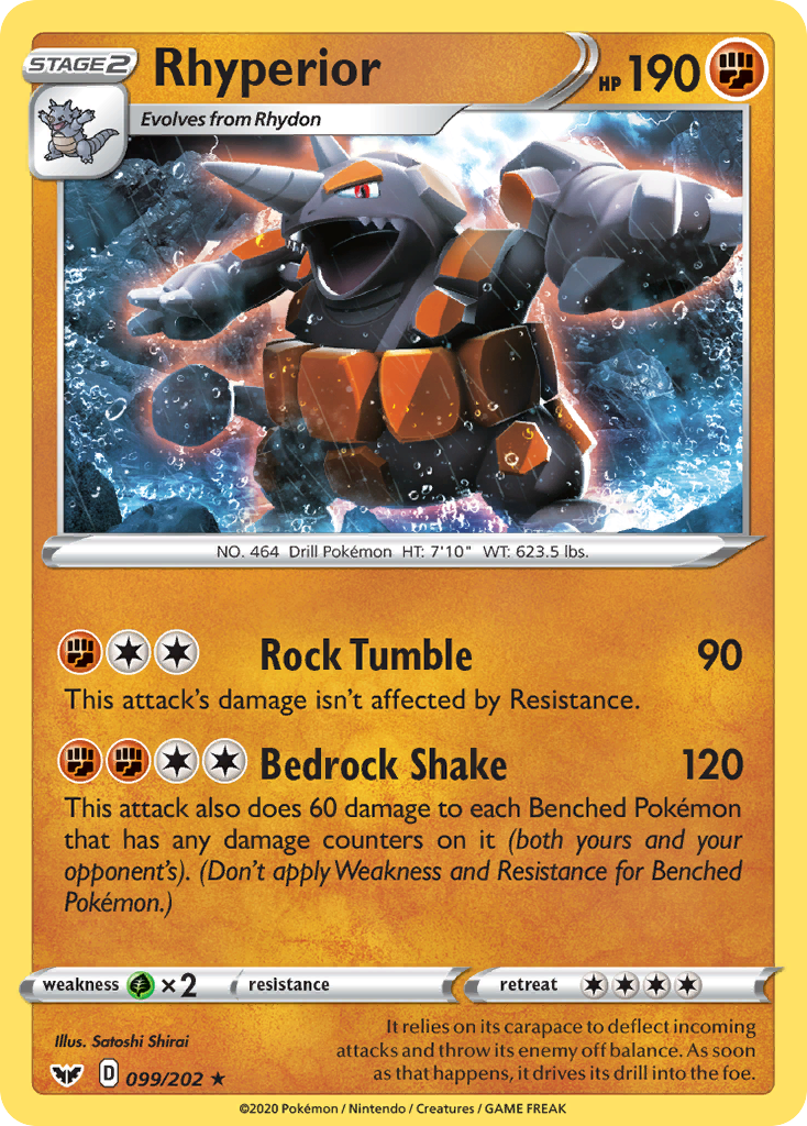 Rhyperior (099/202) [Sword & Shield: Base Set] | Card Merchant Takapuna