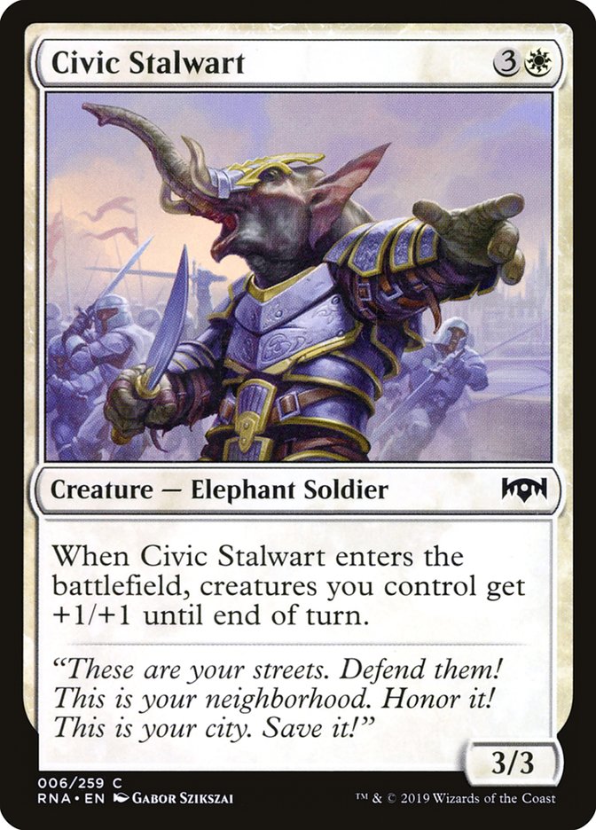 Civic Stalwart [Ravnica Allegiance] | Card Merchant Takapuna