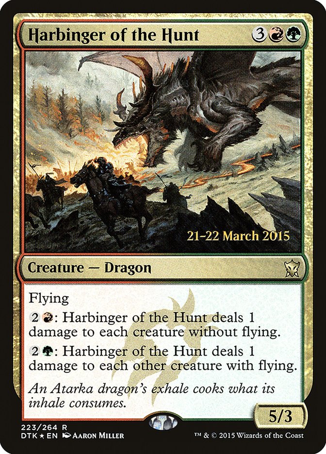 Harbinger of the Hunt [Dragons of Tarkir Prerelease Promos] | Card Merchant Takapuna