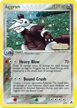 Aggron (2/92) (Stamped) [EX: Legend Maker] | Card Merchant Takapuna