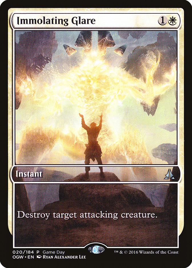 Immolating Glare (Game Day) (Extended Art) [Oath of the Gatewatch Promos] | Card Merchant Takapuna