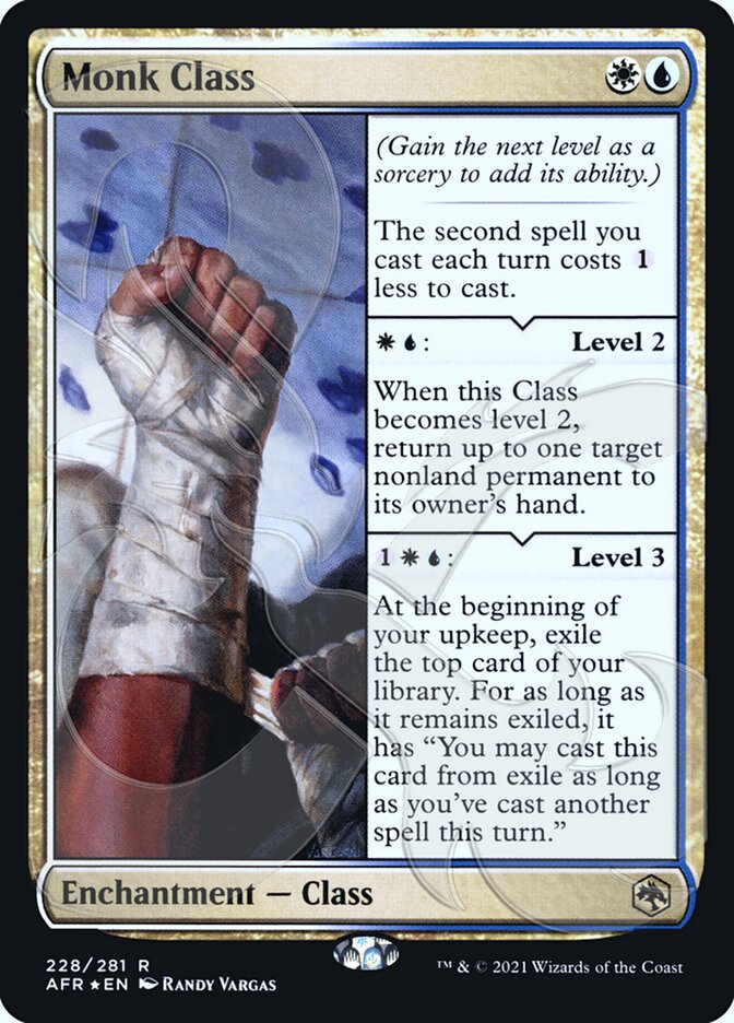 Monk Class (Ampersand Promo) [Dungeons & Dragons: Adventures in the Forgotten Realms Promos] | Card Merchant Takapuna