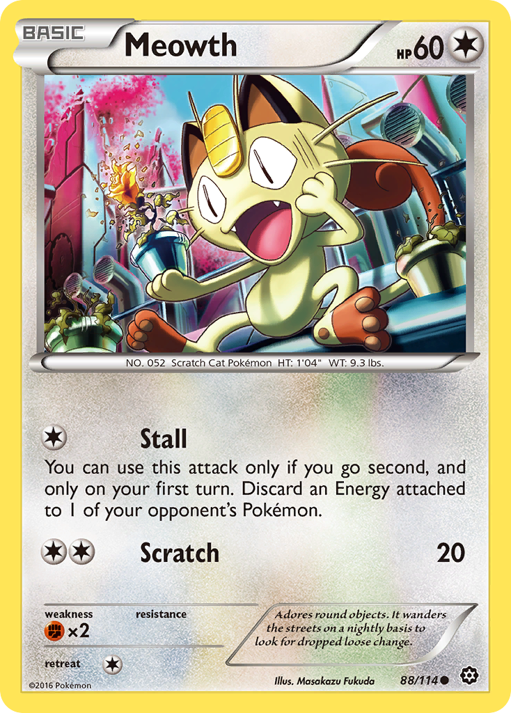 Meowth (88/114) [XY: Steam Siege] | Card Merchant Takapuna