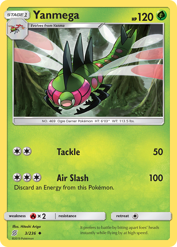 Yanmega (3/236) [Sun & Moon: Unified Minds] | Card Merchant Takapuna