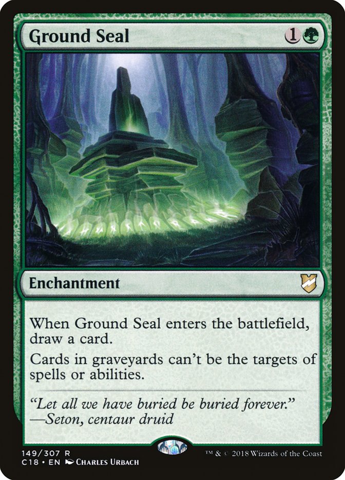 Ground Seal [Commander 2018] | Card Merchant Takapuna