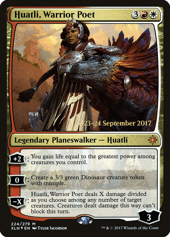 Huatli, Warrior Poet [Ixalan Prerelease Promos] | Card Merchant Takapuna