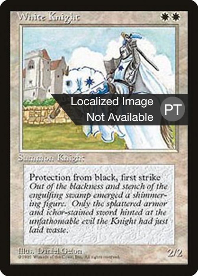 White Knight [Fourth Edition (Foreign Black Border)] | Card Merchant Takapuna