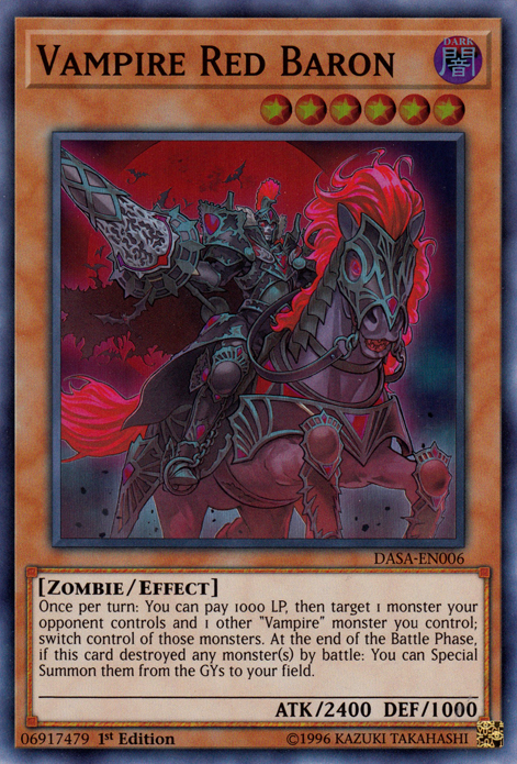 Vampire Red Baron [DASA-EN006] Super Rare | Card Merchant Takapuna