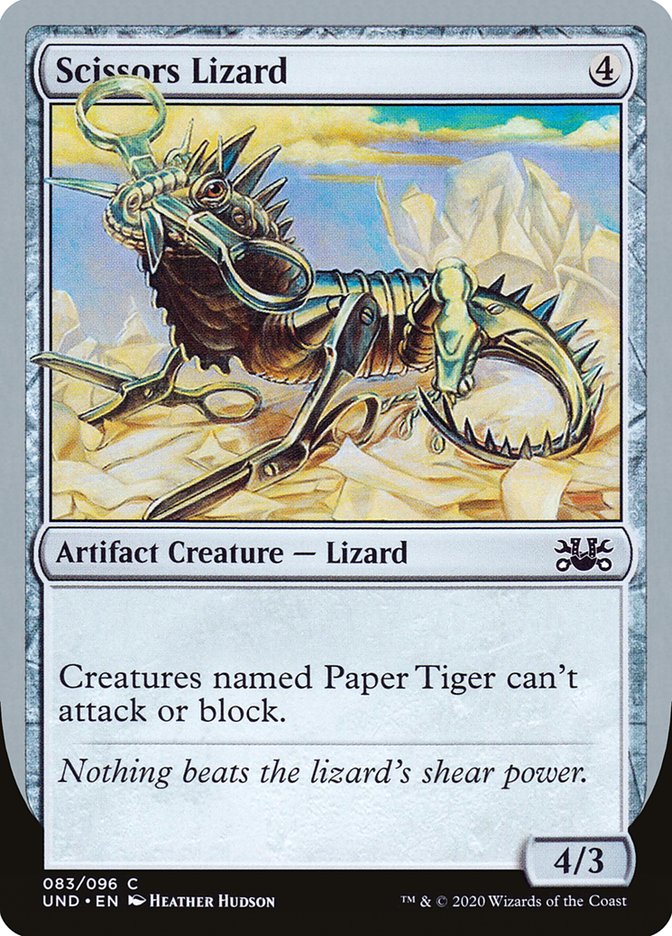 Scissors Lizard [Unsanctioned] | Card Merchant Takapuna