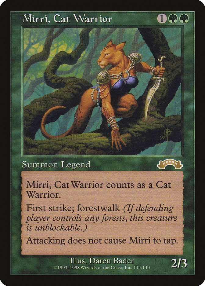 Mirri, Cat Warrior [Exodus] | Card Merchant Takapuna