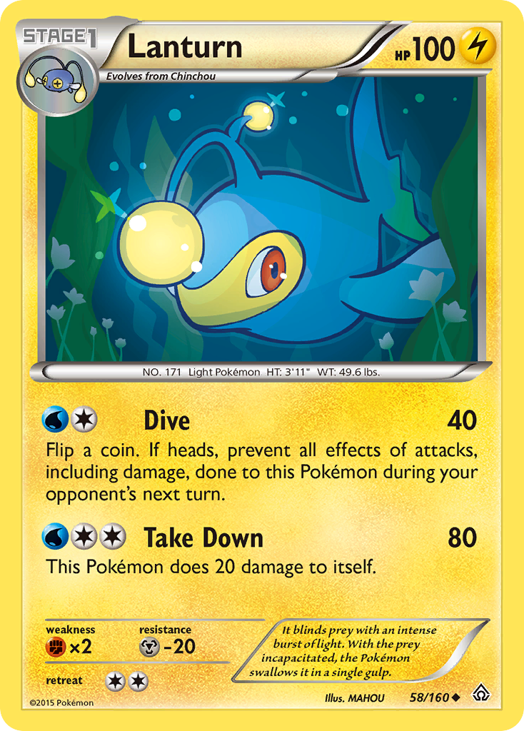 Lanturn (58/160) [XY: Primal Clash] | Card Merchant Takapuna