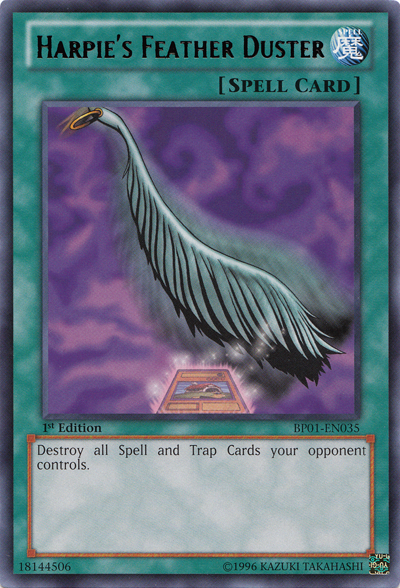 Harpie's Feather Duster [BP01-EN035] Rare | Card Merchant Takapuna