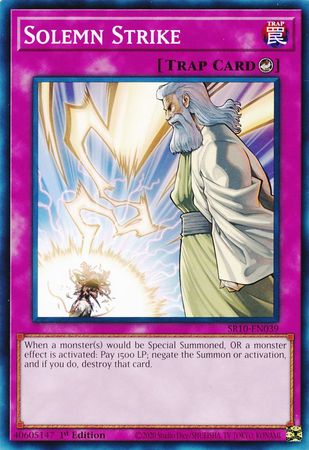 Solemn Strike [SR10-EN039] Common | Card Merchant Takapuna