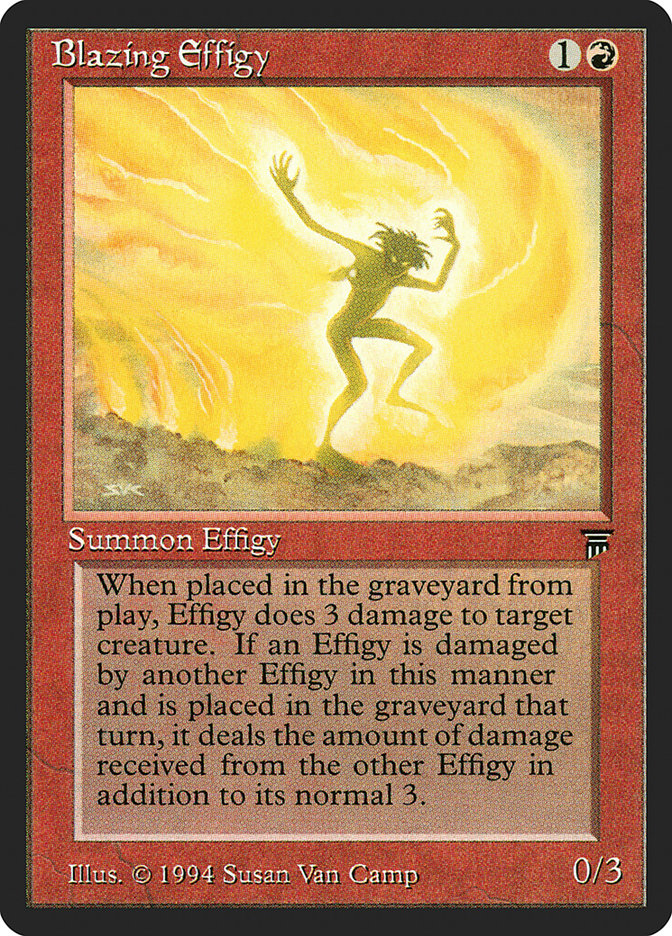 Blazing Effigy [Legends] | Card Merchant Takapuna