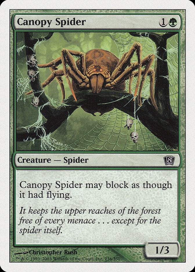 Canopy Spider [Eighth Edition] | Card Merchant Takapuna