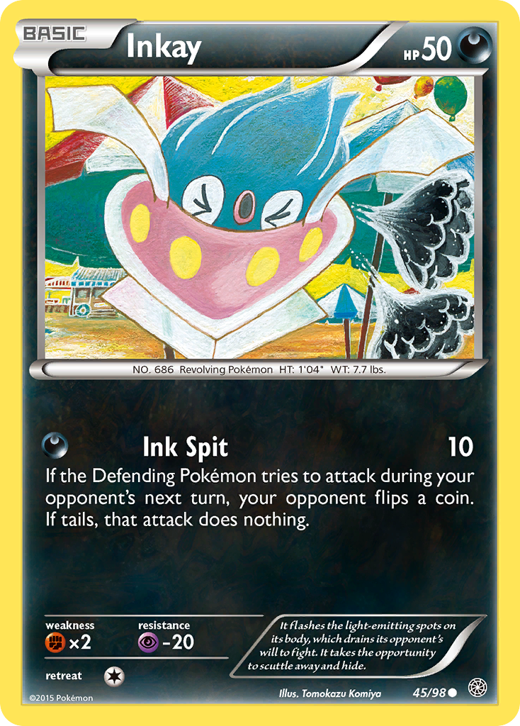 Inkay (45/98) [XY: Ancient Origins] | Card Merchant Takapuna