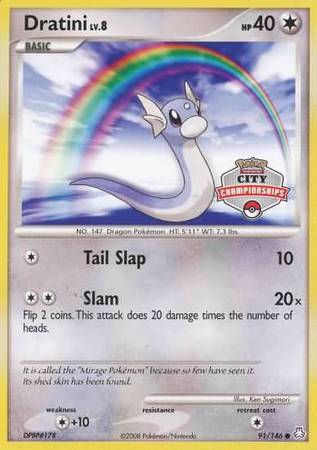 Dratini (91/146) (City Championship Promo) [Diamond & Pearl: Legends Awakened] | Card Merchant Takapuna