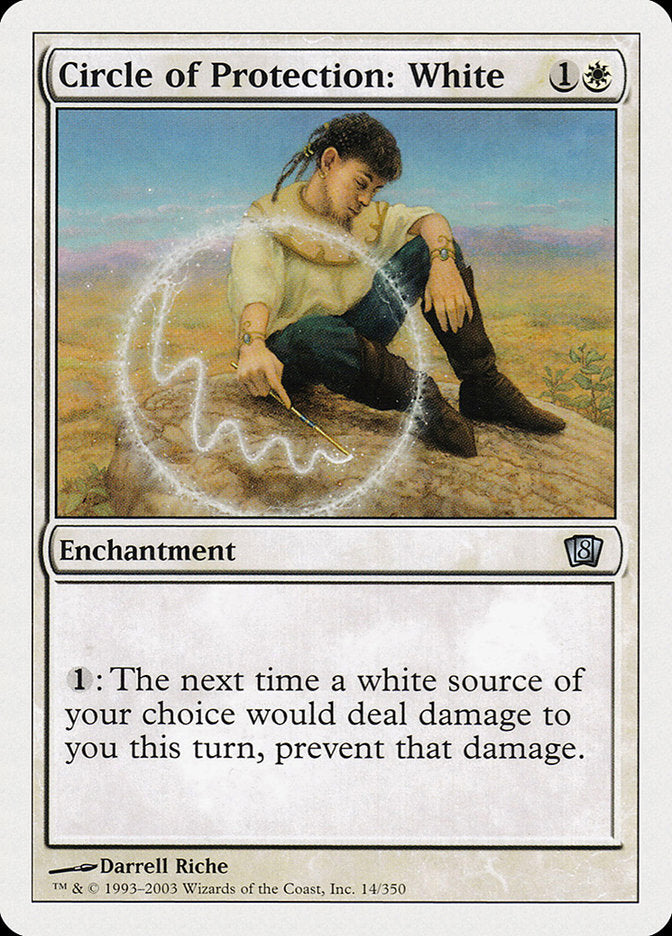 Circle of Protection: White [Eighth Edition] | Card Merchant Takapuna