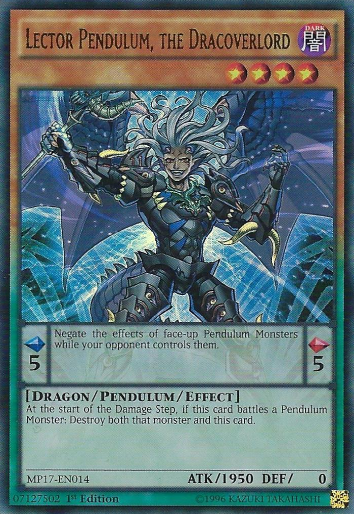 Lector Pendulum, the Dracoverlord [MP17-EN014] Ultra Rare | Card Merchant Takapuna