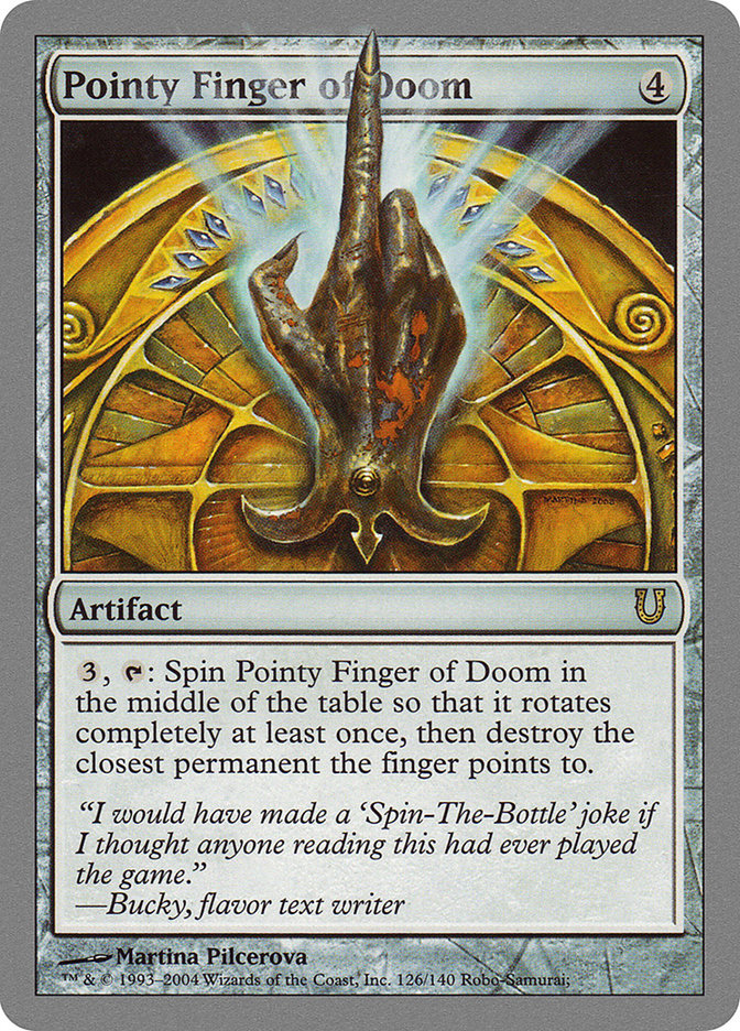 Pointy Finger of Doom [Unhinged] | Card Merchant Takapuna