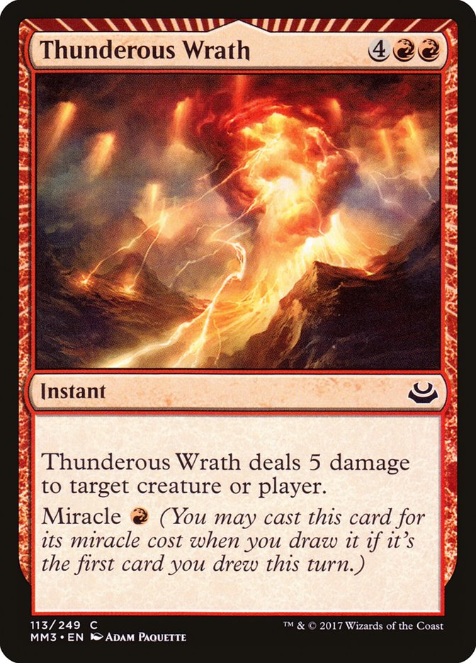 Thunderous Wrath [Modern Masters 2017] | Card Merchant Takapuna