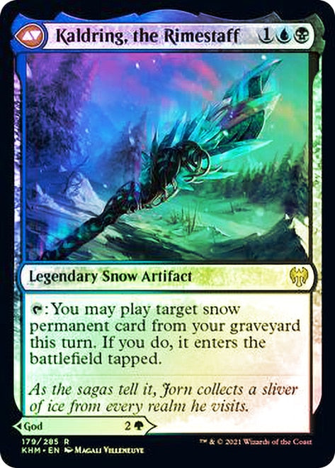 Jorn, God of Winter // Kaldring, the Rimestaff [Kaldheim Prerelease Promos] | Card Merchant Takapuna