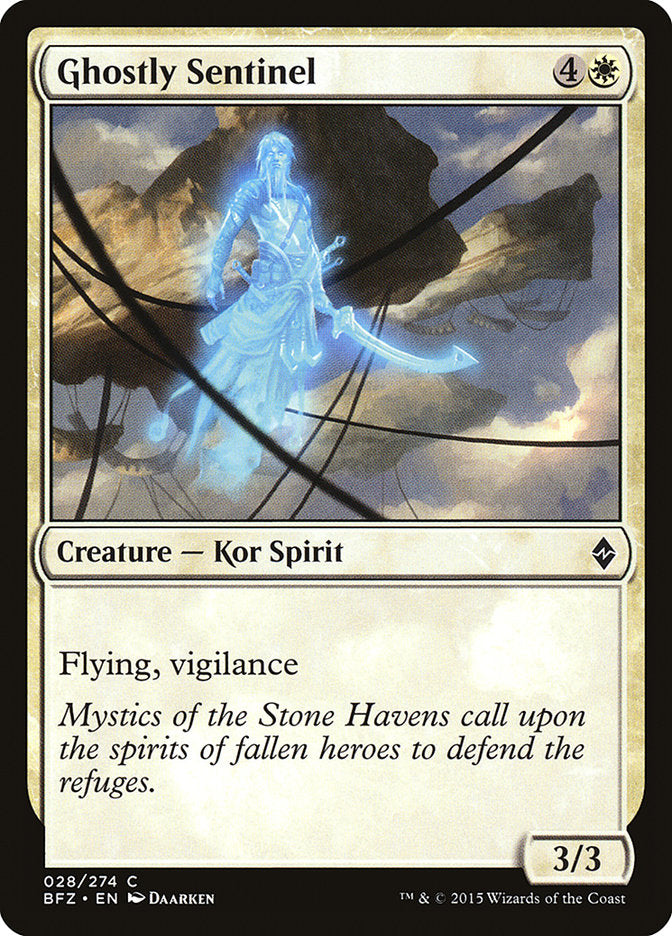 Ghostly Sentinel [Battle for Zendikar] | Card Merchant Takapuna