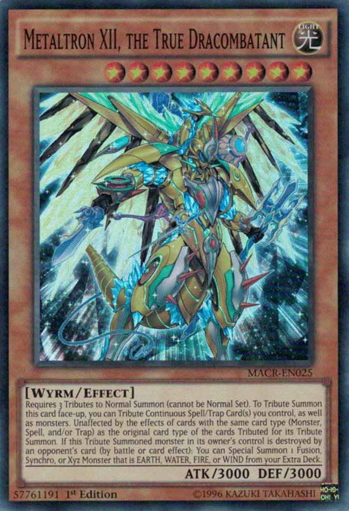 Metaltron XII, the True Dracombatant [MACR-EN025] Super Rare | Card Merchant Takapuna