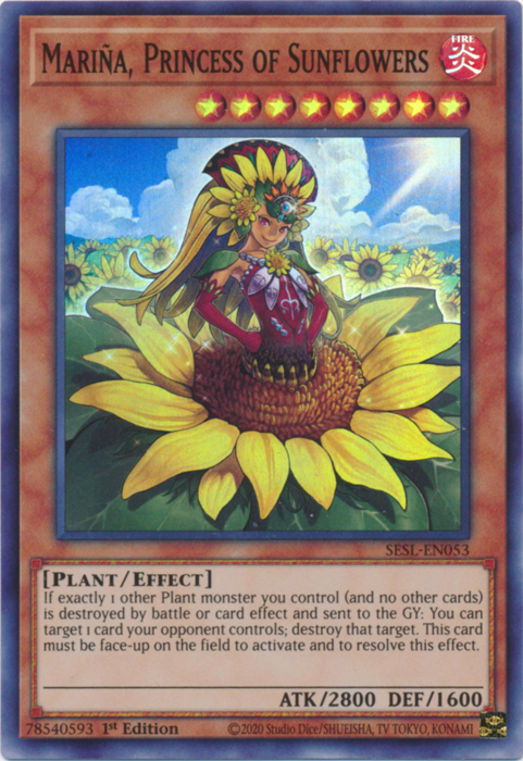 Marina, Princess of Sunflowers [SESL-EN053] Super Rare | Card Merchant Takapuna