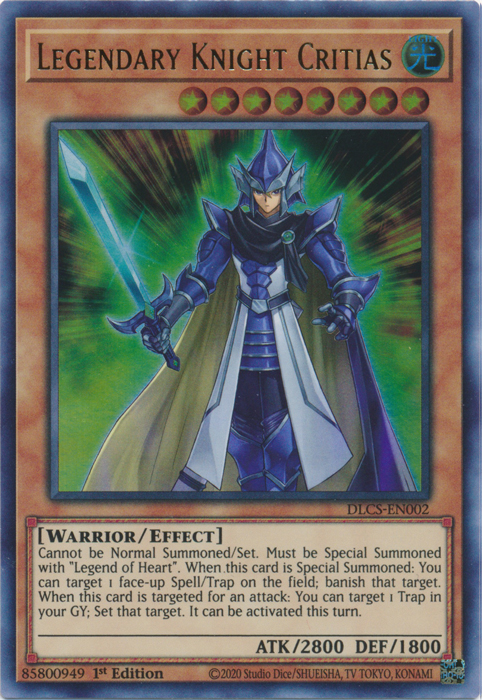 Legendary Knight Critias [DLCS-EN002] Ultra Rare | Card Merchant Takapuna