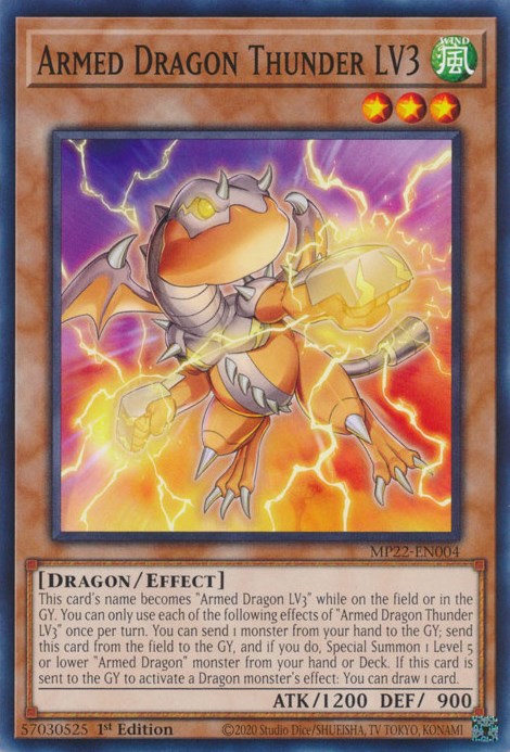 Armed Dragon Thunder LV3 [MP22-EN004] Common | Card Merchant Takapuna