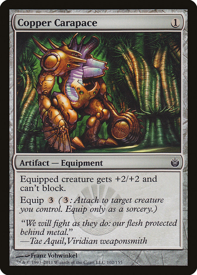 Copper Carapace [Mirrodin Besieged] | Card Merchant Takapuna