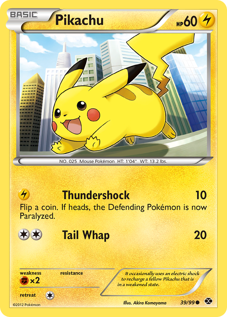 Pikachu (39/99) [Black & White: Next Destinies] | Card Merchant Takapuna