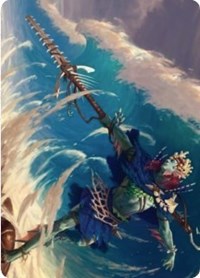 Tazeem Roilmage Art Card [Zendikar Rising Art Series] | Card Merchant Takapuna