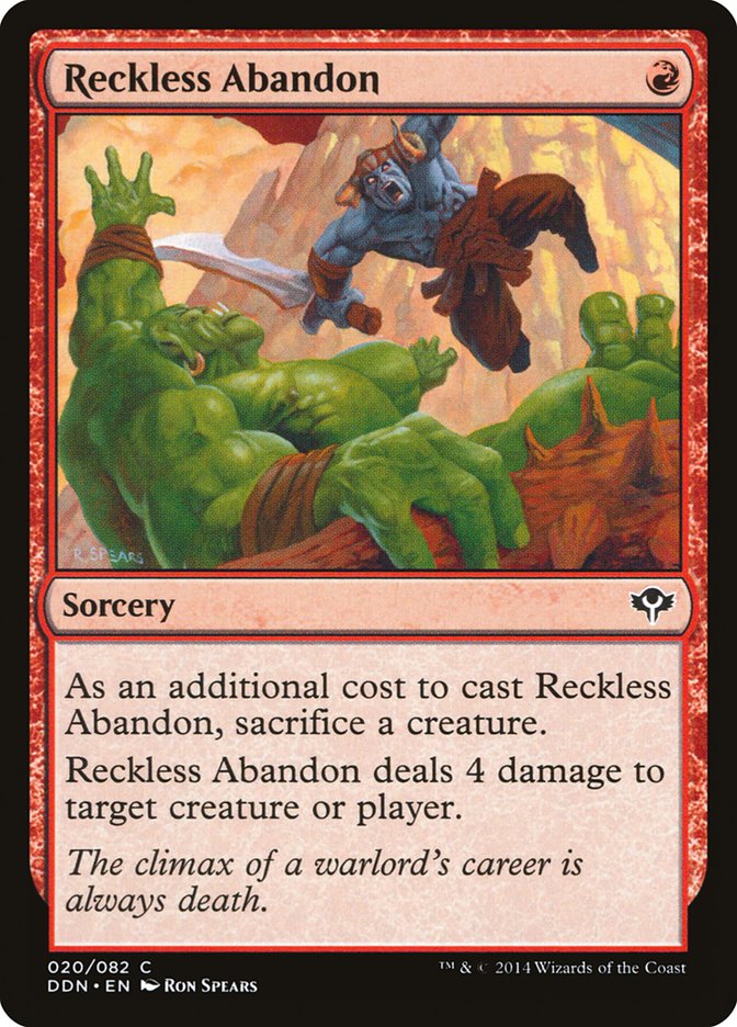 Reckless Abandon [Duel Decks: Speed vs. Cunning] | Card Merchant Takapuna