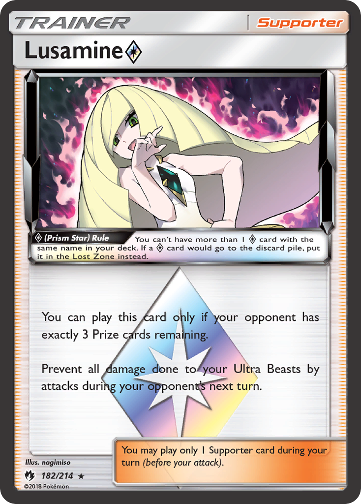 Lusamine (182/214) (Prism Star) [Sun & Moon: Lost Thunder] | Card Merchant Takapuna